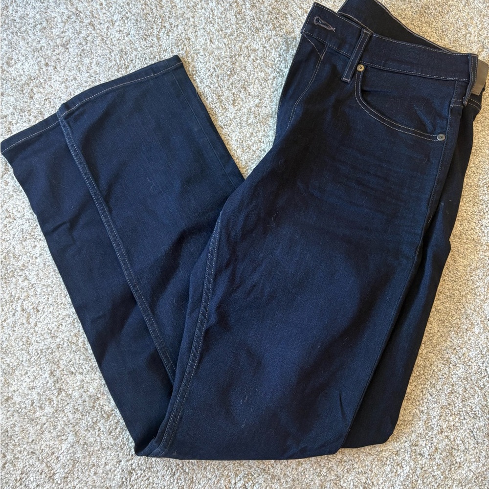 PAIGE Men's Deep Indigo Lennox Jeans